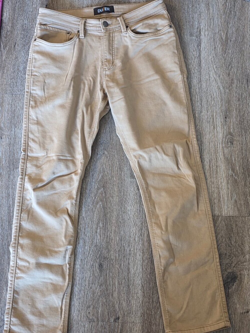 Du/Er No-Sweat light-khaki chinos 32x32